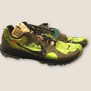 Size 14.5 - Nike Off-White x Air Zoom Terra Kiger 5 Electric Green Men